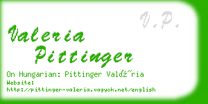 valeria pittinger business card
